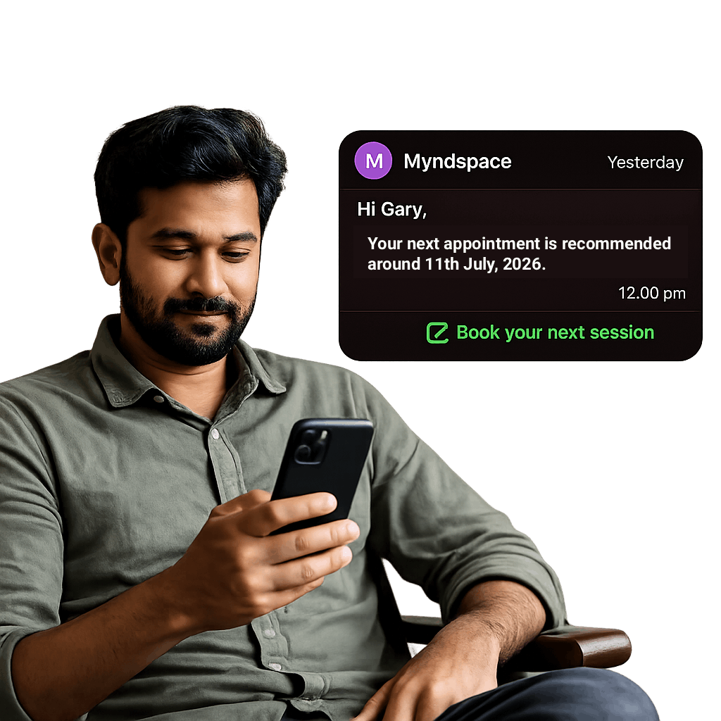 WhatsApp follow-up message sent from KIARA